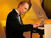 Nominace na ceny Český lev - moderátor večera Jan Budař (vlevo), 10.2.2007