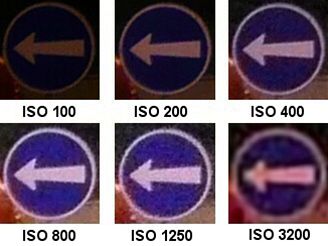 ISO značka noc