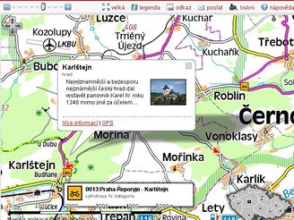 Karlštejn - obrázek a popisek (mapy.idnes.cz)