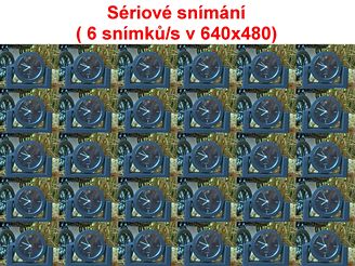 Sériové snímání - 30 snímků