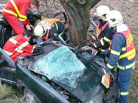 Nehoda u Holešova na Zlínsku (3.12.2007)