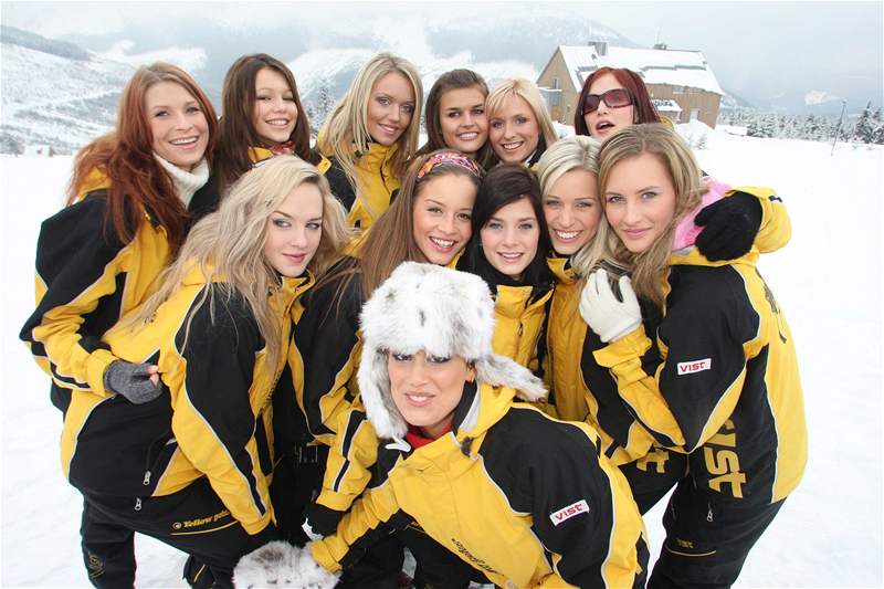 Finalistky Miss ČR 2008 na horách Finalistky Miss ČR 2008 na horách