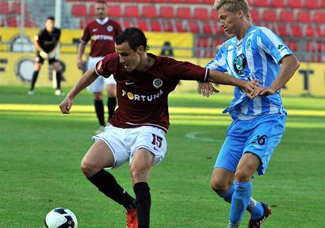 Sparta - Boleslav: Kladrubský (vlevo), Procházka Sparta - Boleslav: Kladrubský (vlevo), Procházka