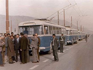 Československé trolejbusy v Kábulu (1977)