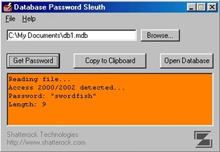 Database Password Sleuth