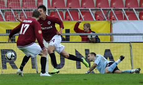 Sparta: Václav Kadlec slaví gól Sparta: Václav Kadlec slaví gól