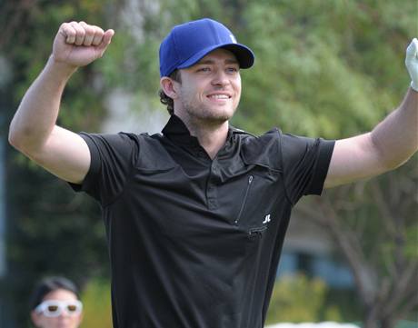 Justin Timberlake, pro-am turnaje Shriners Hospitals for Children Open Justin Timberlake, pro-am turnaje Shriners Hospitals for Children Open