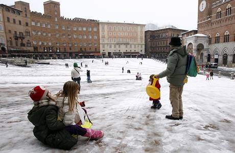 Zima v tosknsk Sieně. (19. prosince 2009)