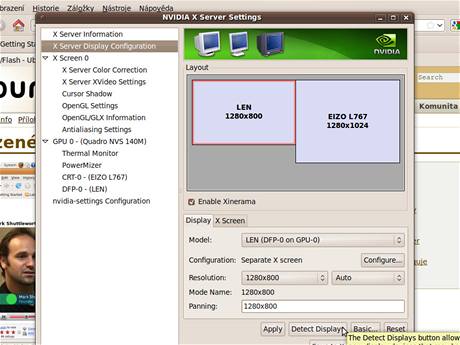Ovládací panel grafiky NVIDIA pro Linux nabízí mnoho možnosti, měl však problém s uložením nastavení. Vyřešila to až editace souboru etc/X11/xorg.conf, kterou ovládací panel sám kdovíproč nezvládl Ovládací panel grafiky NVIDIA pro Linux nabízí mnoho možnosti, měl však problém s uložením nastavení. Vyřešila to až editace souboru etc/X11/xorg.conf, kterou ovládací panel sám kdovíproč nezvládl
