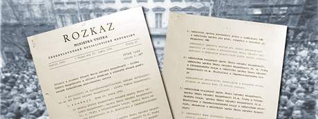 Rozkaz československého ministra vnitra Richarda Sachera na zrušení Státní bezpečnosti (StB) z ledna 1990. Rozkaz československého ministra vnitra Richarda Sachera na zrušení Státní bezpečnosti (StB) z ledna 1990.