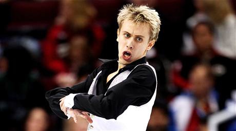 Český krasobruslař Michal Březina předvedl velmi dobrý krátký program. (16. února 2010) Český krasobruslař Michal Březina předvedl velmi dobrý krátký program. (16. února 2010)