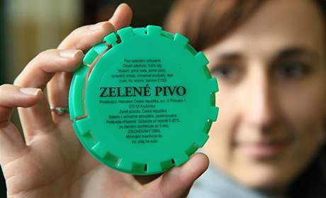 V pivovaru Starobrno zaalo sten zelenho piva do sud, na snmku mluv pivovaru Kateina Beute.