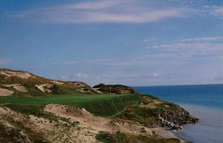Golfové hřiště ve Whistling Straits.
