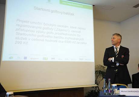 Hraj golf, změň život - tisková konference, Michal ¨Zahradníček.