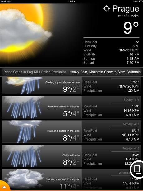 iPad - AcuWeather iPad - AcuWeather
