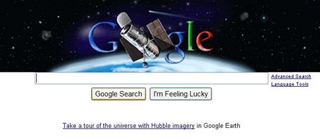 I Google oslavil 20. narozeniny Hubbleova teleskopu I Google oslavil 20. narozeniny Hubbleova teleskopu