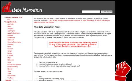 Google Data Liberation Front Google Data Liberation Front