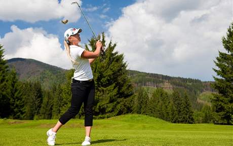 Pernilla Lindbergová, třetí kolo Ladies Slovak Open 2010.