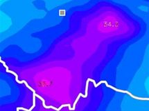 Model srážek ve středu 2. června 20:00 Model srážek ve středu 2. června 20:00