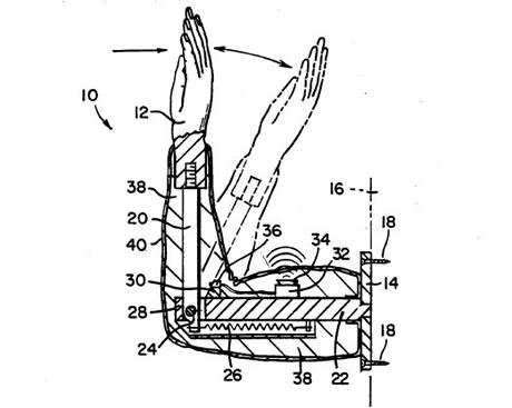 Apparatus for simulating a "high five" - 5356330