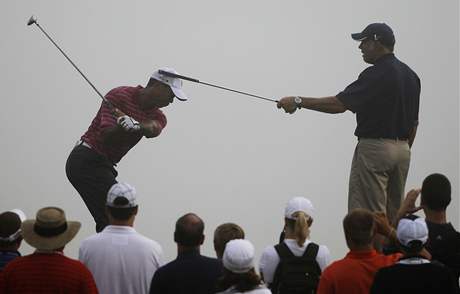 Tiger Woods, PGA Championship, trénink Tiger Woods, PGA Championship, trénink