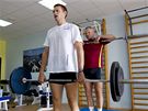 Ondřej Synek v posilovně. Ondřej Synek v posilovně.
