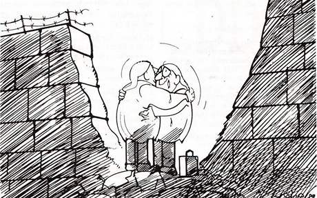 Význam Německého Michla se po pádu komunismu nově aktualizoval. Na karikatuře Waltera Hanela se setkává probuzený Michl z východu se svým západním dvojčetem v troskách berlínské zdi. Význam Německého Michla se po pádu komunismu nově aktualizoval. Na karikatuře Waltera Hanela se setkává probuzený Michl z východu se svým západním dvojčetem v troskách berlínské zdi.