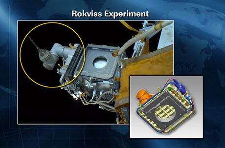 ISS - Robotický experiment Kontur (Rokviss), který kosmonauti vyčistili suchými ručníky a poté demontovali. ISS - Robotický experiment Kontur (Rokviss), který kosmonauti vyčistili suchými ručníky a poté demontovali.