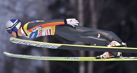 LETÍ PRO DALŠÍ VÍTĚZSTVÍ. Rakouský skokan na lyžích Thomas Morgenstern ovládl závody Světového poháru v Lillehammeru.