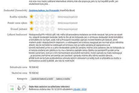 NejŘemeslníci.cz - negativní reference na podvodníka, který údajně vzal peníze a poté neprovedl práci NejŘemeslníci.cz - negativní reference na podvodníka, který údajně vzal peníze a poté neprovedl práci