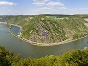 Skála Lorelei nad německou řekou Rýn. Skála Lorelei nad německou řekou Rýn.