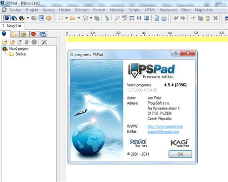 PSpad editor PSpad editor