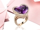 Exkluzivn� prsten "Ardent Heart" zna�ky Chopard z r��ov�ho zlata os�zen�...