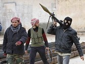 Syrští povstalci u města Idlib (9. února 2012) Syrští povstalci u města Idlib (9. února 2012)