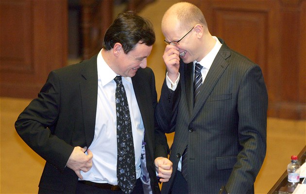 Rath a Sobotka ve Sněmovně Rath a Sobotka ve Sněmovně