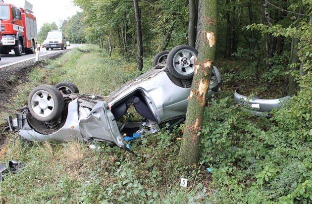 Čtyřiadvacetiletý řidič havaroval v neděli odpoledne na Hodonínsku.