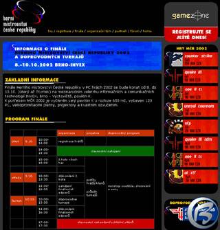 Oficiální web HMČR by GameZone