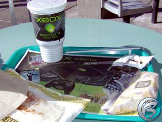 Výherní Xbox menu u Taco Bell