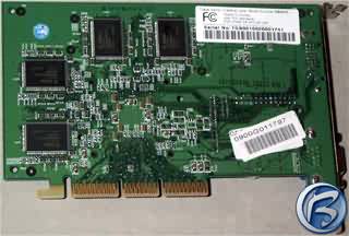 Zadní pohled na kartu Creative Blaster Annihilator Geforce GTS