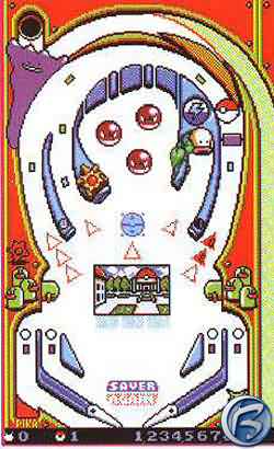 Pokémon Pinball - červený stůl