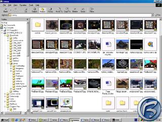 Průzkumník (Windows Explorer) se zapnutými thumbnaily