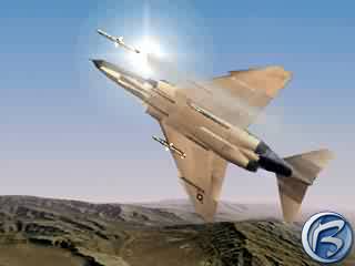F-4EPhantom odpaluje raketu
