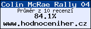 Hodnocení hry Colin McRae Rally 04
