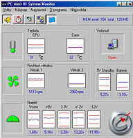 PC Alert III System Monitor - větší obrázek z programu