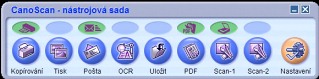 CanoScan Toolbox - větší obrázek z programu
