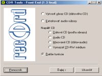 CDR Tools Front End - větší obrázek z programu
