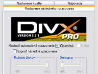 DivX - větší obrázek z programu