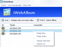 iWebAlbum - větší obrázek z programu