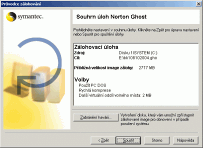 Norton Ghost 2003 - větší obrázek z programu