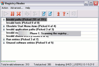 Registry Healer - větší obrázek z programu